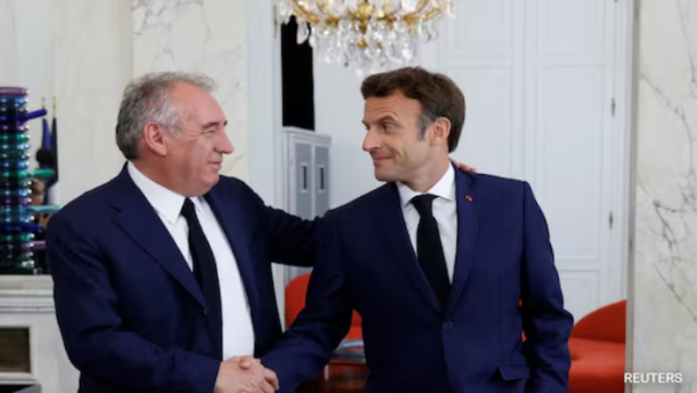 Photo of Bayrou and Macron